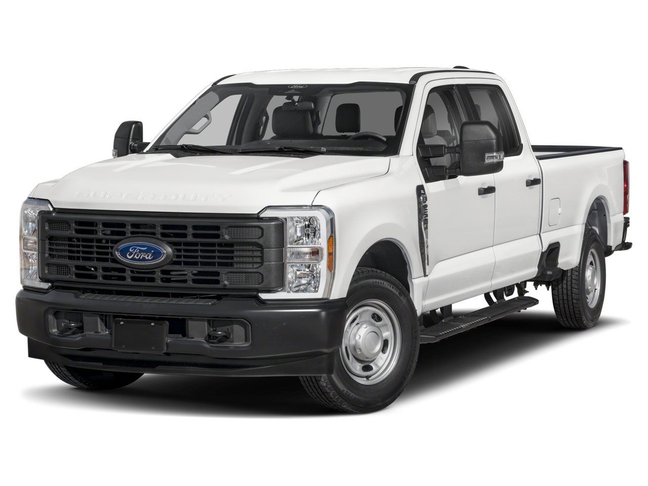 2026 Ford F-250 Platinum in Ruby Red Metallic Tinted Clearcoat — front three-quarter view