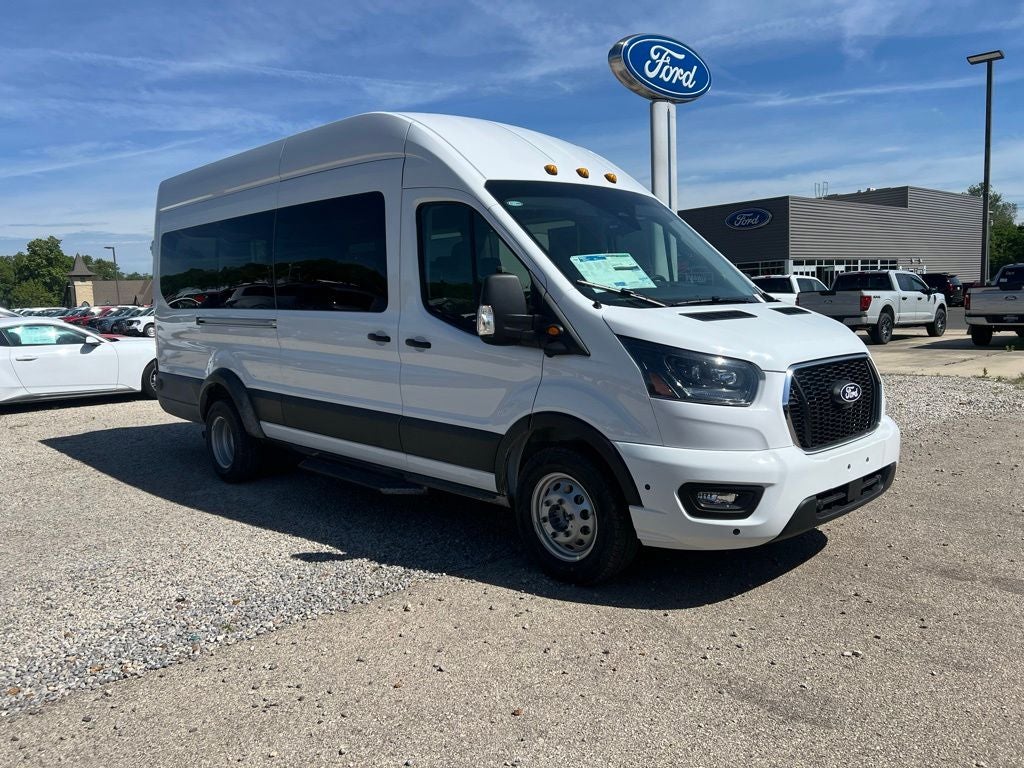 2026 Ford Transit-350 XLT in Oxford White — front three-quarter view