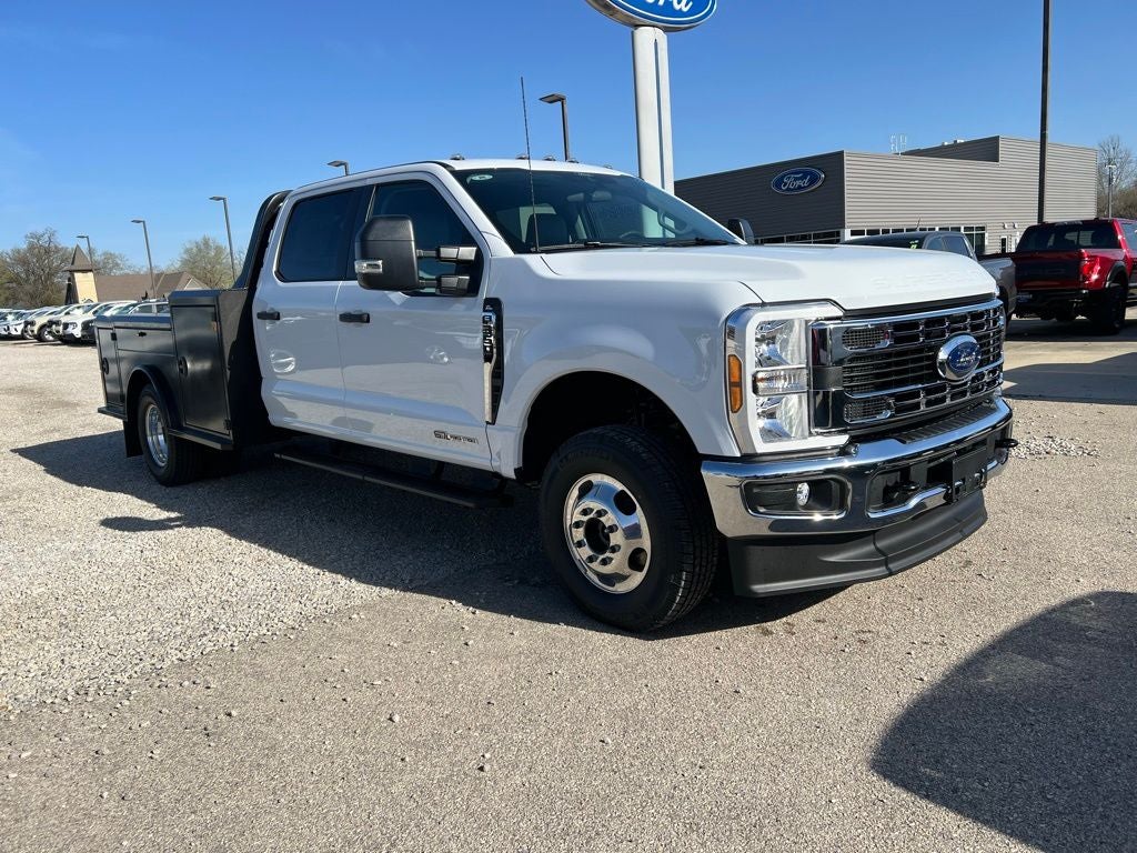 2026 Ford F-350 XL DRW in Oxford White — front three-quarter view