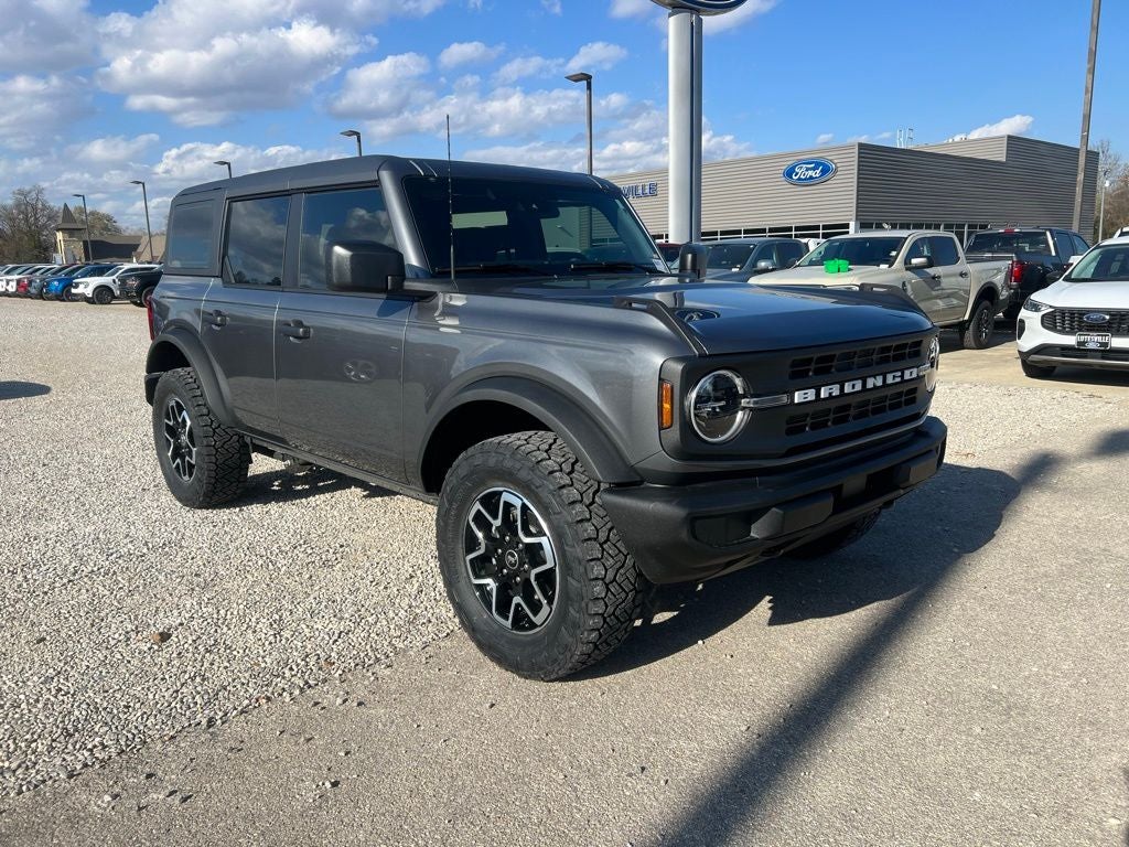 2025 Ford Bronco Base in Carbonized Gray Metallic — front three-quarter view