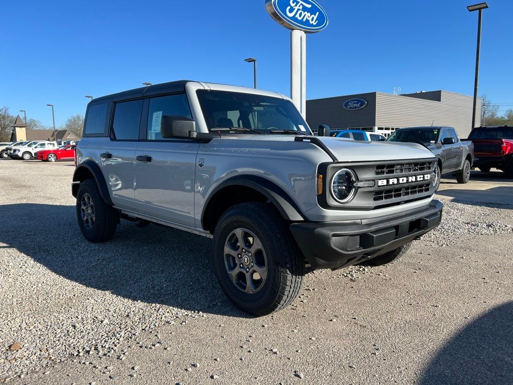 2026 Ford Bronco Big Bend in Avalanche Gray — front three-quarter view