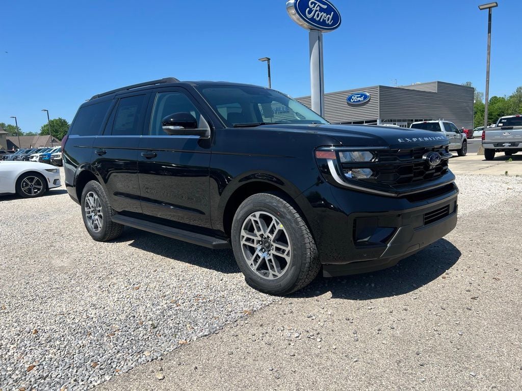 2026 Ford Expedition Active in Agate Black Metallic — front three-quarter view