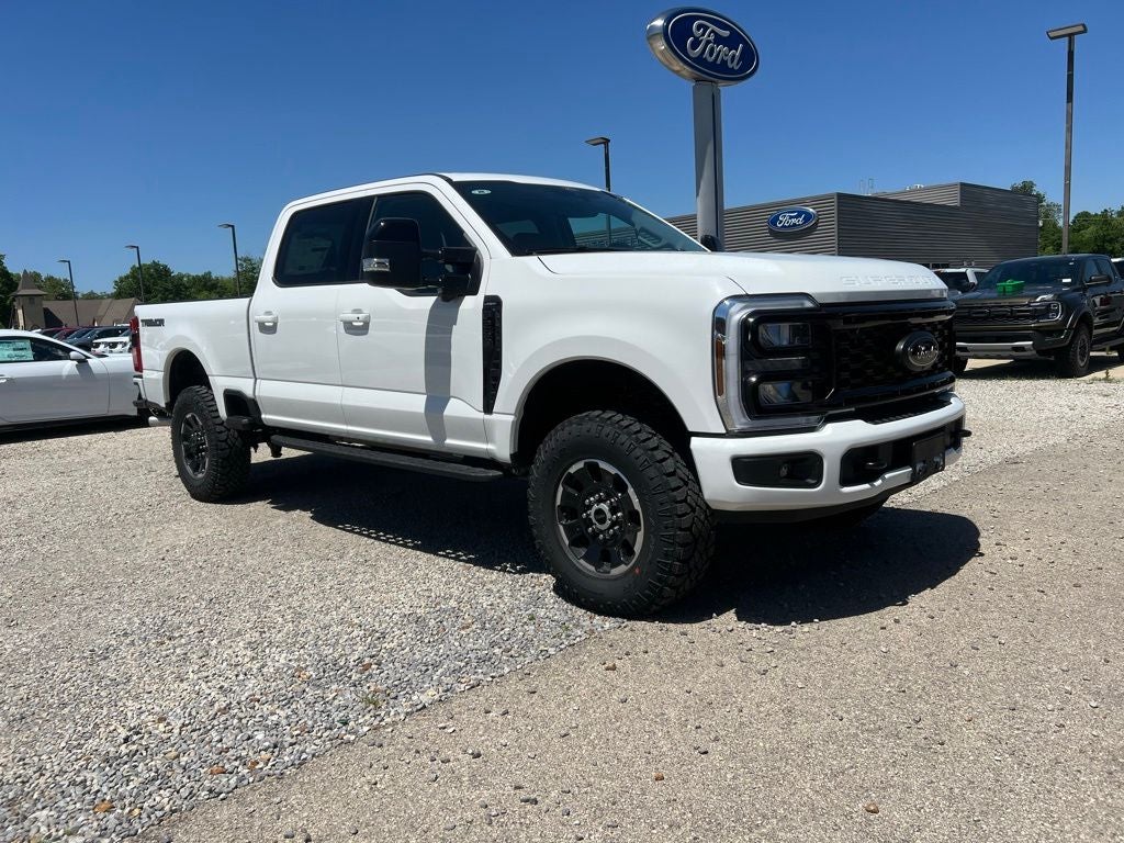2026 Ford F-250 Lariat in Star White Metallic Tri-Coat — front three-quarter view