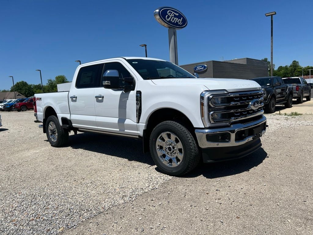 2026 Ford F-250 Lariat in Oxford White — front three-quarter view
