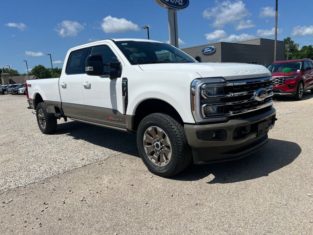 2026 Ford F-350 King Ranch in Star White Metallic Tri-Coat — front three-quarter view