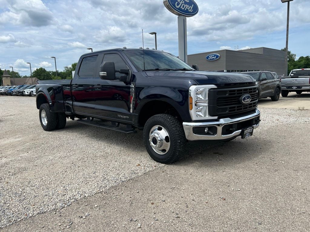 2024 Ford F-350 XL DRW in Antimatter Blue Metallic — front three-quarter view