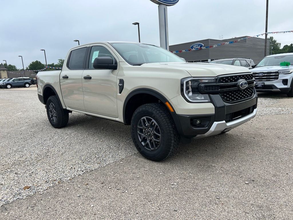 2026 Ford Ranger XLT in Desert Sand — front three-quarter view