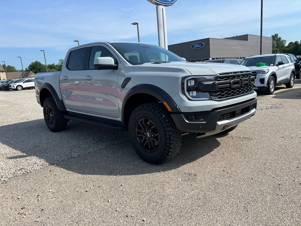 2026 Ford Ranger Raptor in Avalanche — front three-quarter view