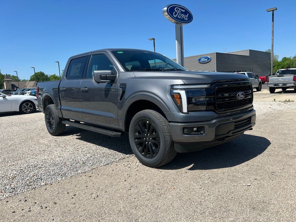 2026 Ford F-150 Lariat in Carbonized Gray Metallic — front three-quarter view