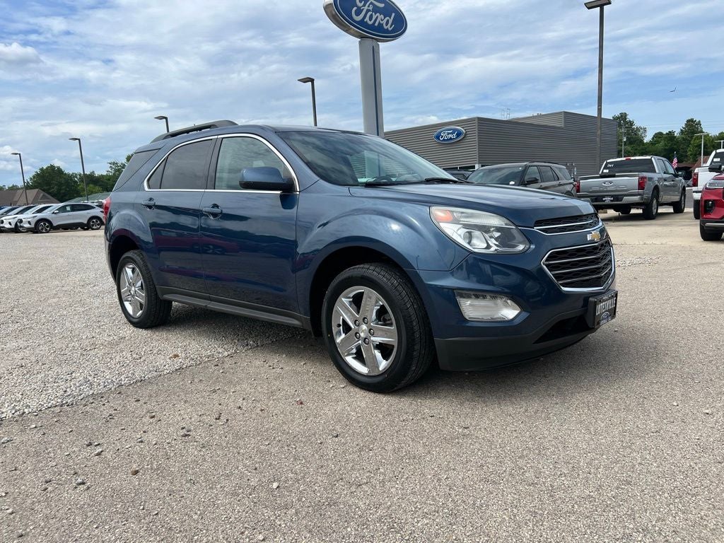 2016 Chevrolet Equinox LT in Patriot Blue Metallic — front three-quarter view