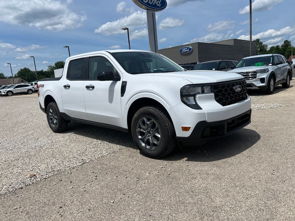 2026 Ford Maverick XLT in Oxford White — front three-quarter view